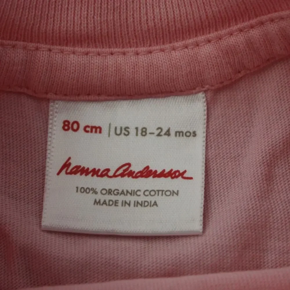Hanna Andersson Carousel Graphic Short Sleeve Cotton T-Shirt Pink‎ 18-24 Month